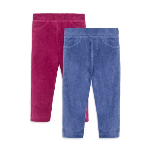 2-Pack Assorted Corduroy Leggings, 6-12M