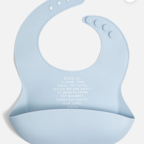 Meal Blessing Silicone Bib