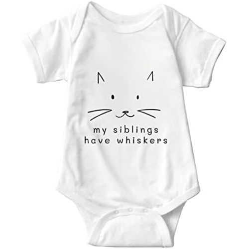 My Siblings Have Paws Bodysuit Baby Paws Romper Cat Whiskers Bodysuit Cute Baby Clothes Newborn Sibling Announcement Bodysuit
