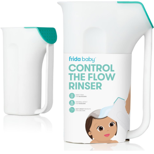 Amazon.com : Frida Baby Control The Flow Polypropylene ABS Rinser|Bath Time Rinse Cup with Easy Grip Handle and Removable Rain Shower : Baby