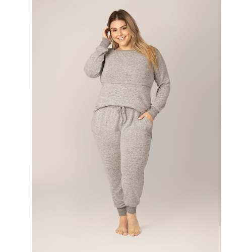 Zoe Nursing Pajama & Lounge Set | Grey Heather