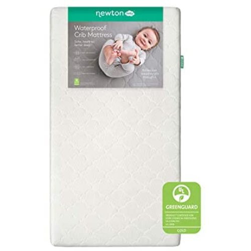 Newton Baby Crib Mattress and Toddler Bed - Waterproof - 100% Breathable Proven to Reduce Suffocation Risk, 100% Washable, Hypoallergenic, Better Than Organic, 2-Stage Removable Cover Included- White