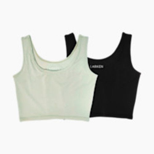 Larken X Nursing + Hands - Free Pumping Bra Bundle (2 pack) - Sage, Black, S