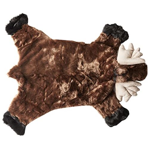 Carstens Plush Moose Kids Animal Rug Brown Small