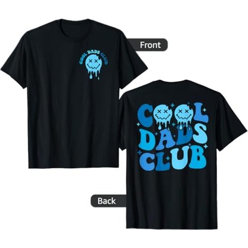 Cool Dads Club Retro Groovy Dad Father's Day T-Shirt