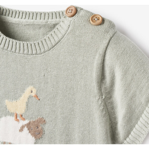 On The Farm Shortall, Multicolors - Elegant Baby | Maisonette