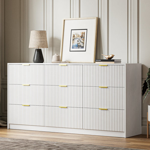FURNIWAY 9 - Drawer Dresser, 63" W & Reviews | Wayfair