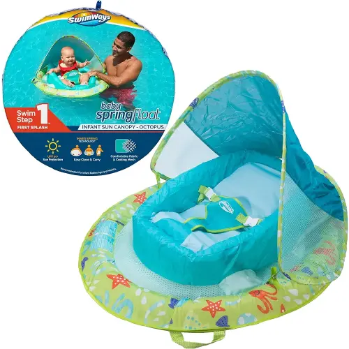 SwimWays Baby Spring Float with Adjustable Canopy
