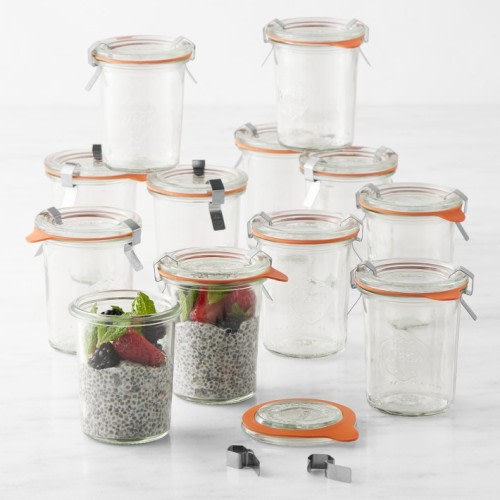 Weck Baby Food Jars, 5.4 oz, Set of 12