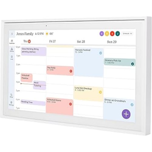 Skylight Calendar: 15 inch Digital Calendar & Chore Chart, Smart Touchscreen Interactive Display for Family Schedules - Wall Mount Included