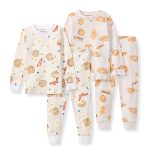 Eggs & Coffee Organic Two-Piece Pajamas 2 Pack – Burt's Bees Baby