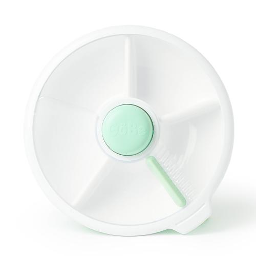 GoBe Kids Snack Container Snack Spinner (Large) - Reusable Bento Style Divided Snack Containers for Lunch, Travel, On The Go