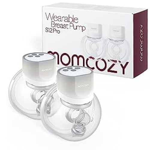 Amazon.com : Momcozy S12 Pro Hands-Free Breast Pump Wearable, Double Wireless Pump with Comfortable Double-Sealed Flange, 3 Modes & 9 Levels Electric Pump Portable, 24mm, 2 Pack, Gradient Gray : Baby