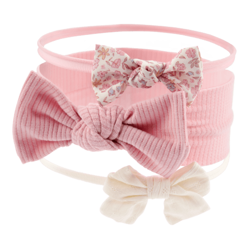 Pink Baby 3-Pack Bow Headwraps | Carter’s Oshkosh Canada