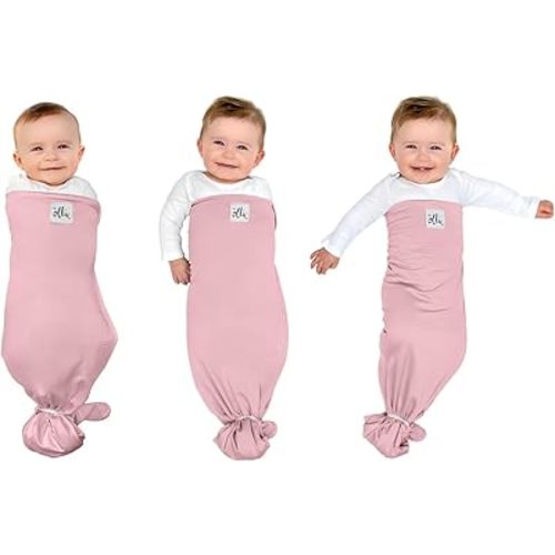 The Ollie Swaddle – Sleep Swaddle for Babies | Breathable, Moisture-Wicking Fabric to Prevent Overheating | Adjustable Fit (Maunie, One Size)