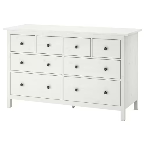 HEMNES 8-drawer dresser, white stain, 63x373/4 - IKEA US