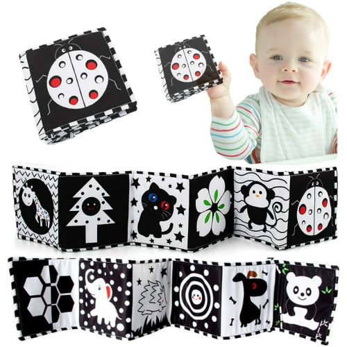 Sensory Toys for Babies Soft Books for Babies Black and White Baby Toys Soft Baby Toys