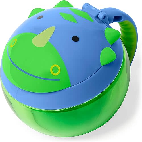 Skip Hop PVC Baby Snack Container, Zoo Snack Cup, Dino