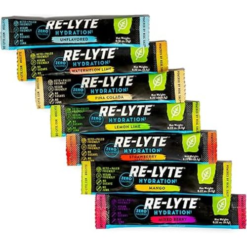 REDMOND Re-Lyte Hydration Electrolyte Drink Mix Variety (7 stick packs)