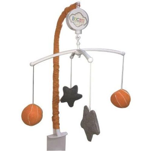 Bacati - Basketball Orange/grey Musical Mobile