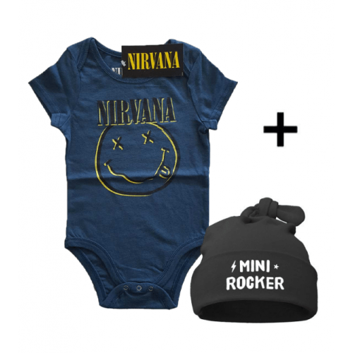 Infant Giftset Nirvana Onesie infant/baby &amp; Mini Rocker Hat