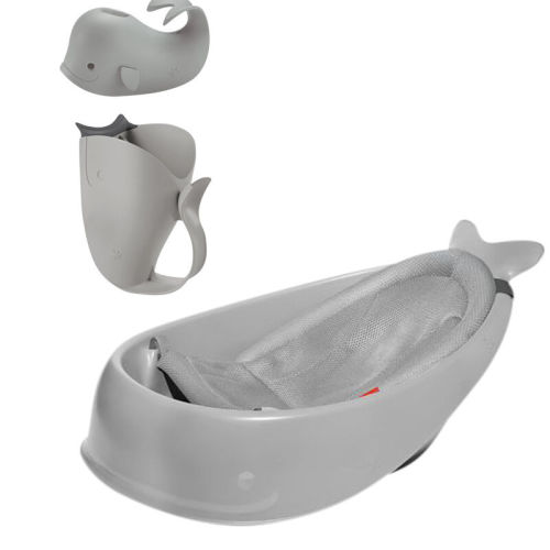 Grey Baby 3-Piece MOBY Bathtime Essentials Set | skiphop.com