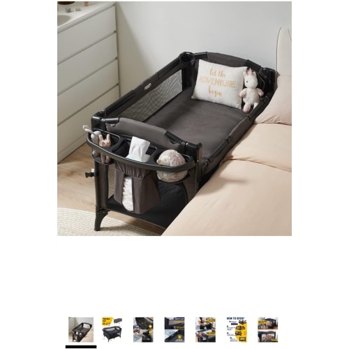 BEKA 4 in 1 Baby Bassinet Bedside Sleeper, Baby Bedside Crib 4 Functions, Bedside Bassinet Crib Sleeper, Playard, Changing Table, Baby Bassinet for Newborn Baby