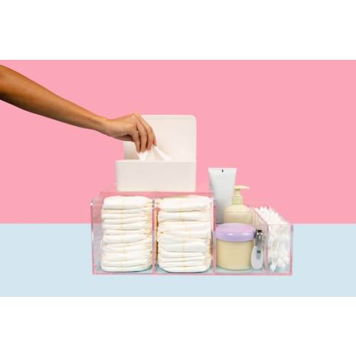Modern Acrylic Lucite Diaper Organizer Changing Table - Etsy