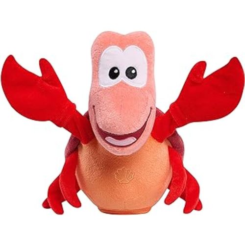 DISNEY PRINCESS Just Play Singing and Snapping Sebastian 10-inch Plush Stuffed Animal, Red Crab, Officially Licensed Kids Toys for Ages 3 Up