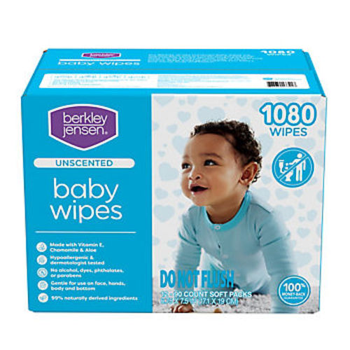 Berkley Jensen Unscented Baby Wipes, 1080 ct.