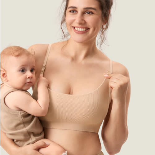 Ribbed Scoop Nursing Bralette
