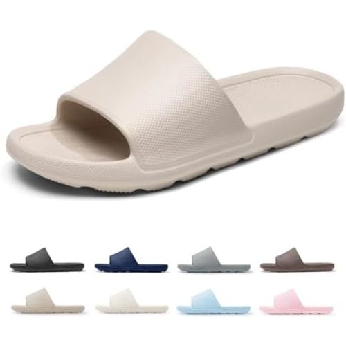 Shower Shoes for Men Women with Arch Support Non Slip Quick Drying Slides College Dorm Bathroom Sandals Pool Slides Lightweight Beach Sandals