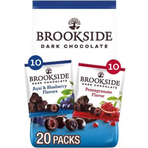 Brookside Assorted Fruit Flavored Dark Chocolate Snacking Chocolate Candy - 14oz/20ct