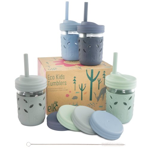 8oz Glass Mason Jar Drinking Tumblers + Food Storage