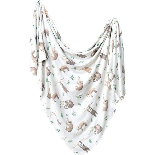 Copper Pearl Large Premium Knit Baby Swaddle Receiving Blanket Noah