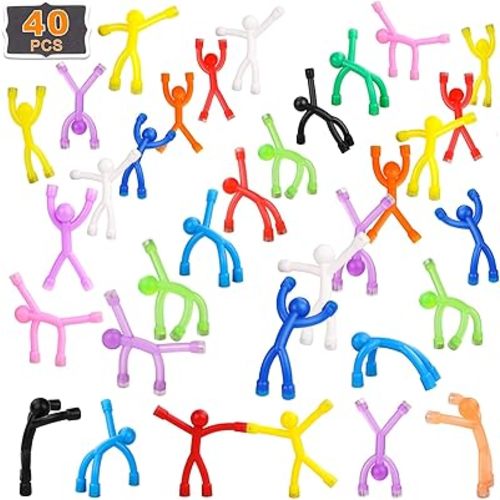 LOVIMAG Magnetic Toys, 40 Pcs Men Magnet Toys for Travel Essentials, Colorful Fridge Magnets for Kids, Small Fidget Toys Perfect for Office Accessories, Locker Decor, Cruise Door Decoration etc