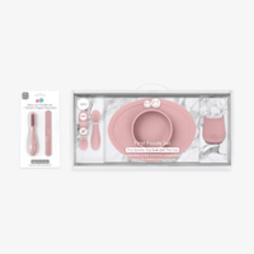 First Foods Oral Care Bundle by ezpz | Unique Baby Shower Gift Set