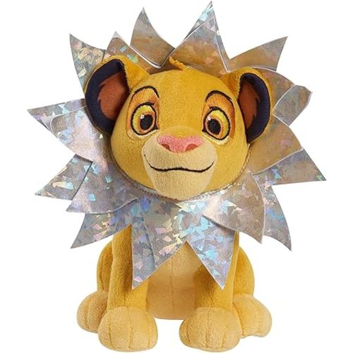 Just Play Disney100 Years of Wonder Simba Small Plush Stuffed Animal, Lion, Officially Licensed Kids Toys for Ages 2 Up