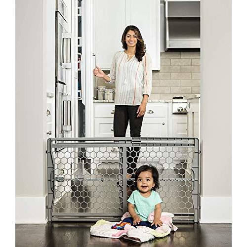 Regalo Easy Fit Plastic Adjustable Extra Wide Baby Gate, 1 Count (Pack of 1)