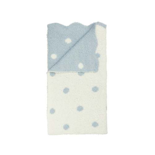 Blue Dot Chenille Blanket