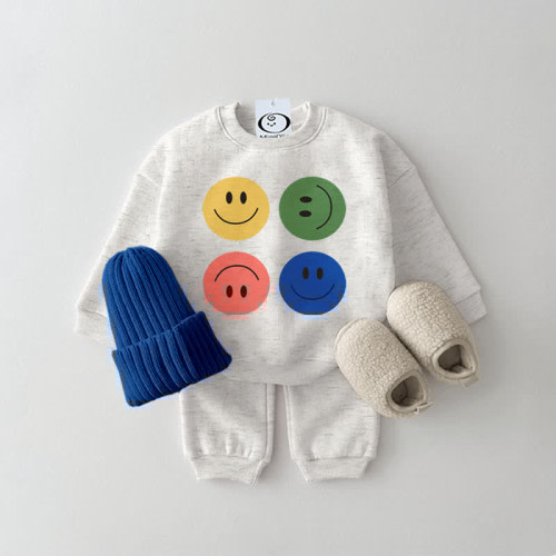 Baby 2-Piece Colorful Smile Casual Set