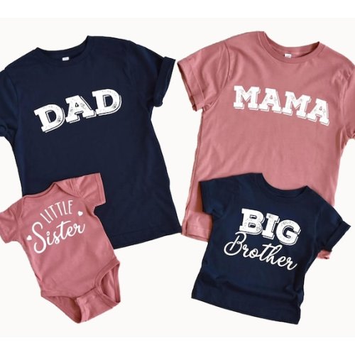 Mama and Dad Shirts, Baby Announcement, New Parents, Gift for Mom, Gift for Dad, Father's Day Gift, Mother's Day Gift, Matching Family Shirt - Etsy