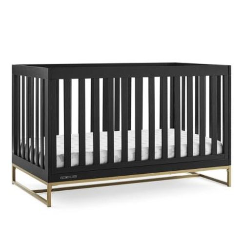 Delta Children Jade 4-in-1 Convertible Crib - Greenguard Gold Certified - Bianca White/melted Bronze