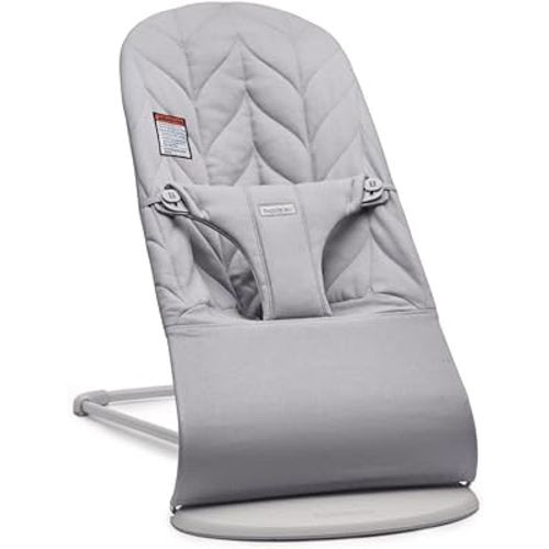 BabyBjörn Bouncer Bliss, Woven, Petal Quilt, Light Grey