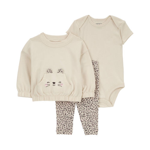 Baby 3-Piece Leopard Little Cardigan Set - Carter's | Carter's