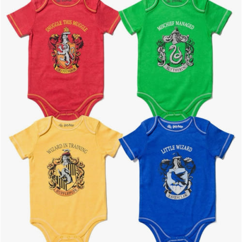 Harry Potter Baby 4 Pack Bodysuits Newborn to Infant (6-9m)
