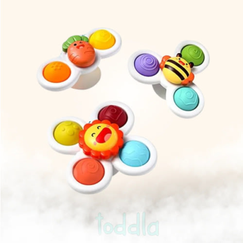 Toddla™ Suction Fidget Spinner (3 Pack)