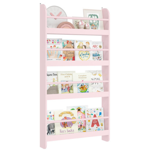 Mack & Milo™ Albertson 43.7'' H X 22.8'' W Kids Floating Bookshelf, Nursery Bookshelf for Toddler Room & Reviews | Wayfair
