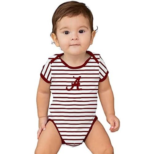 Two Feet Ahead Striped Baby Bodysuit Creeper Baby Boy Clothes for Newborn infants Sizes 0-3M 6M 12M