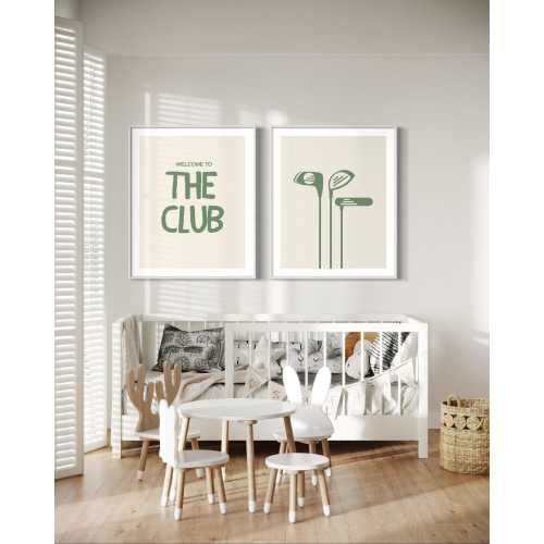 Golf Nursery Prints Set: Modern Boho Boys Room Decor (Digital Download)